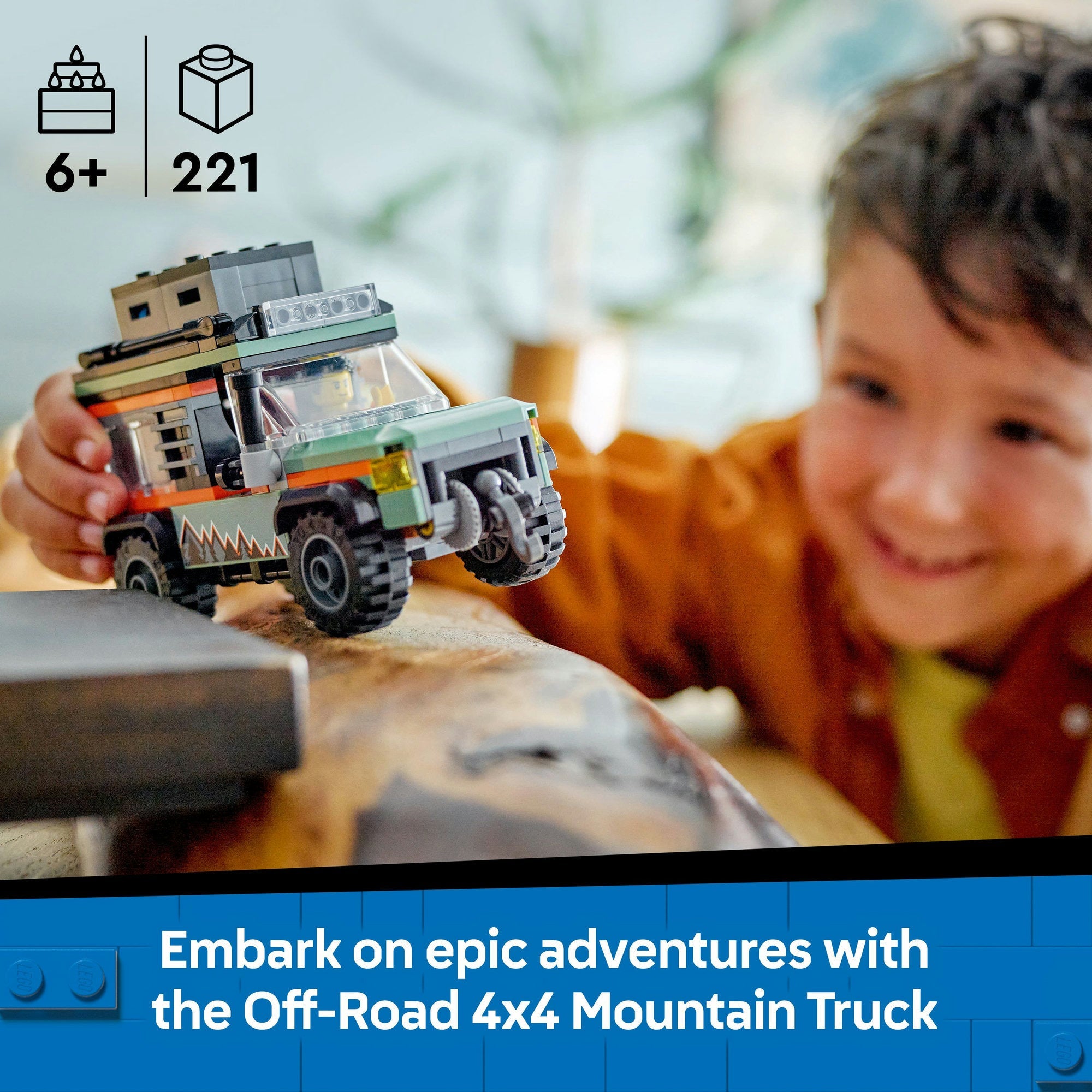 Lego City 60447 Off-Road 4x4 Mountain Truck Playset for Ages 6 and Up Curious Minds