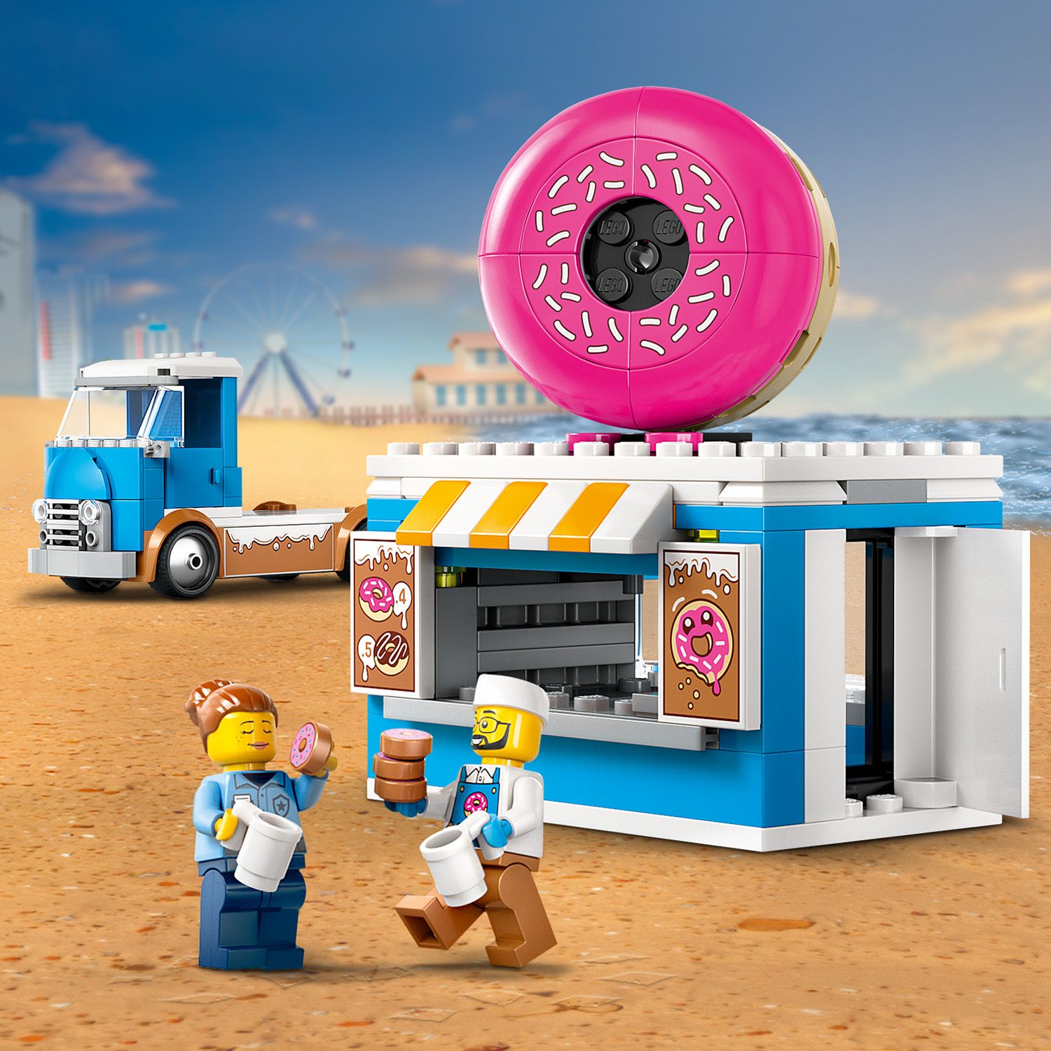 Lego City 60452 Doughnut Truck Buildable Toy Playset for Ages 5 and Up Curious Minds