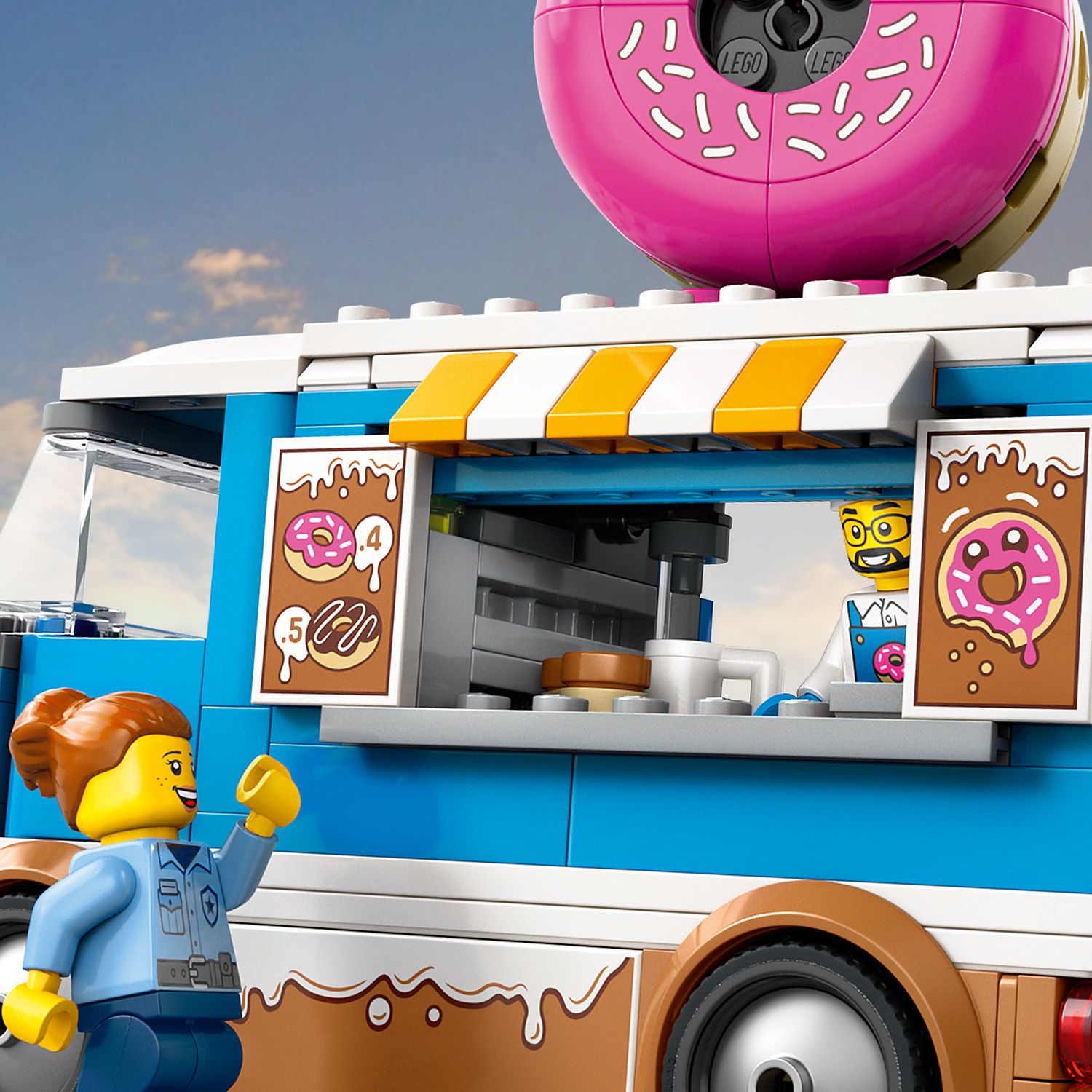 Lego City 60452 Doughnut Truck Buildable Toy Playset for Ages 5 and Up Curious Minds