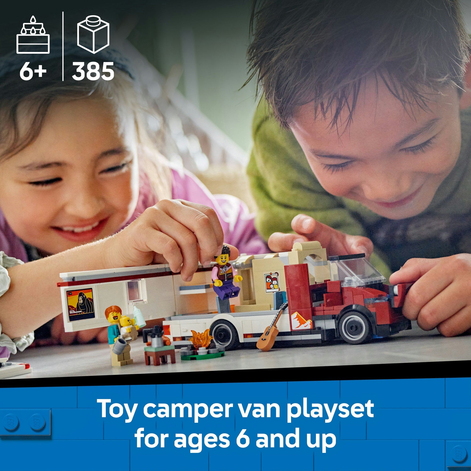 Lego City 60454 Holiday Adventure Camper Van Playset for Ages 6 and Up Curious Minds