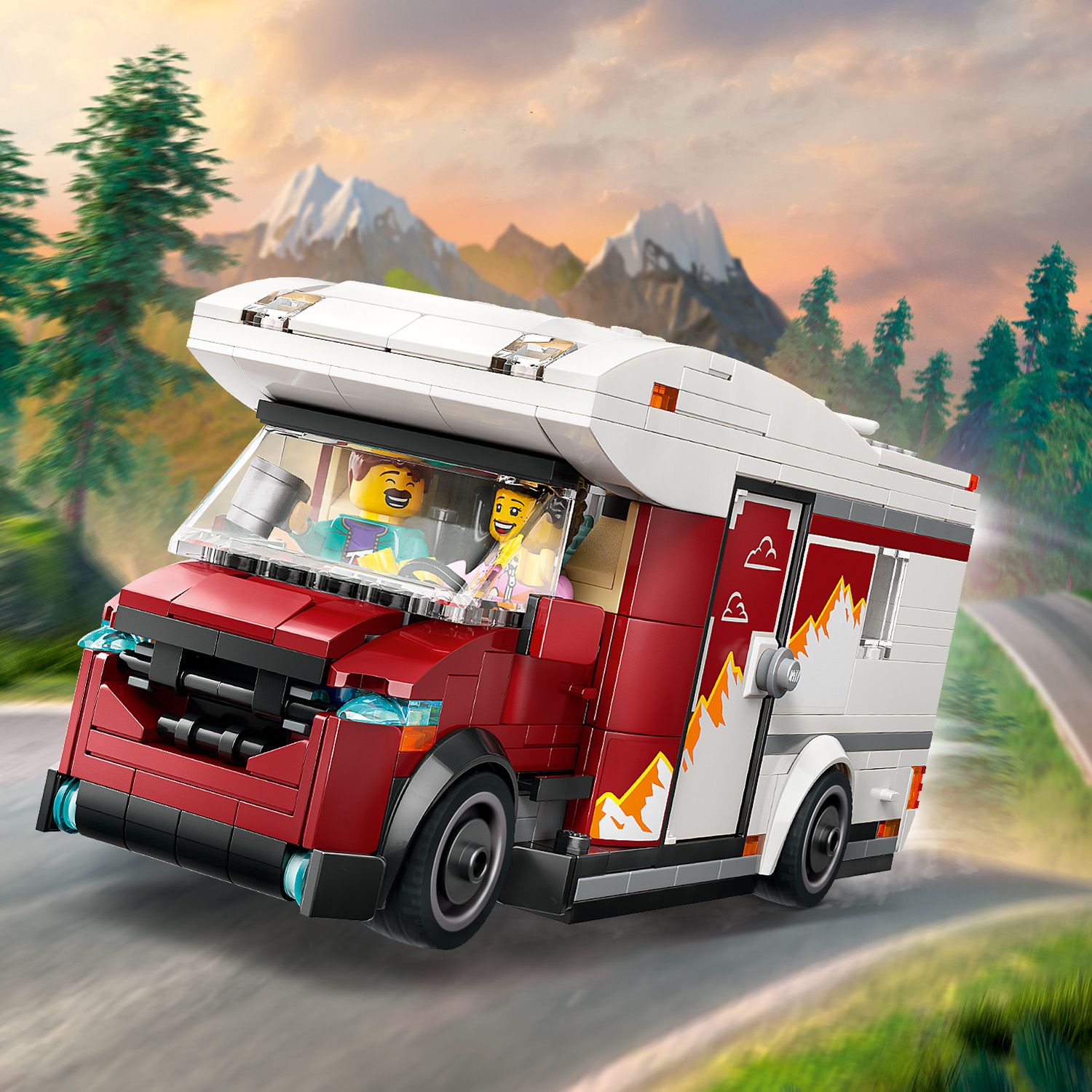 Lego City 60454 Holiday Adventure Camper Van Playset for Ages 6 and Up Curious Minds