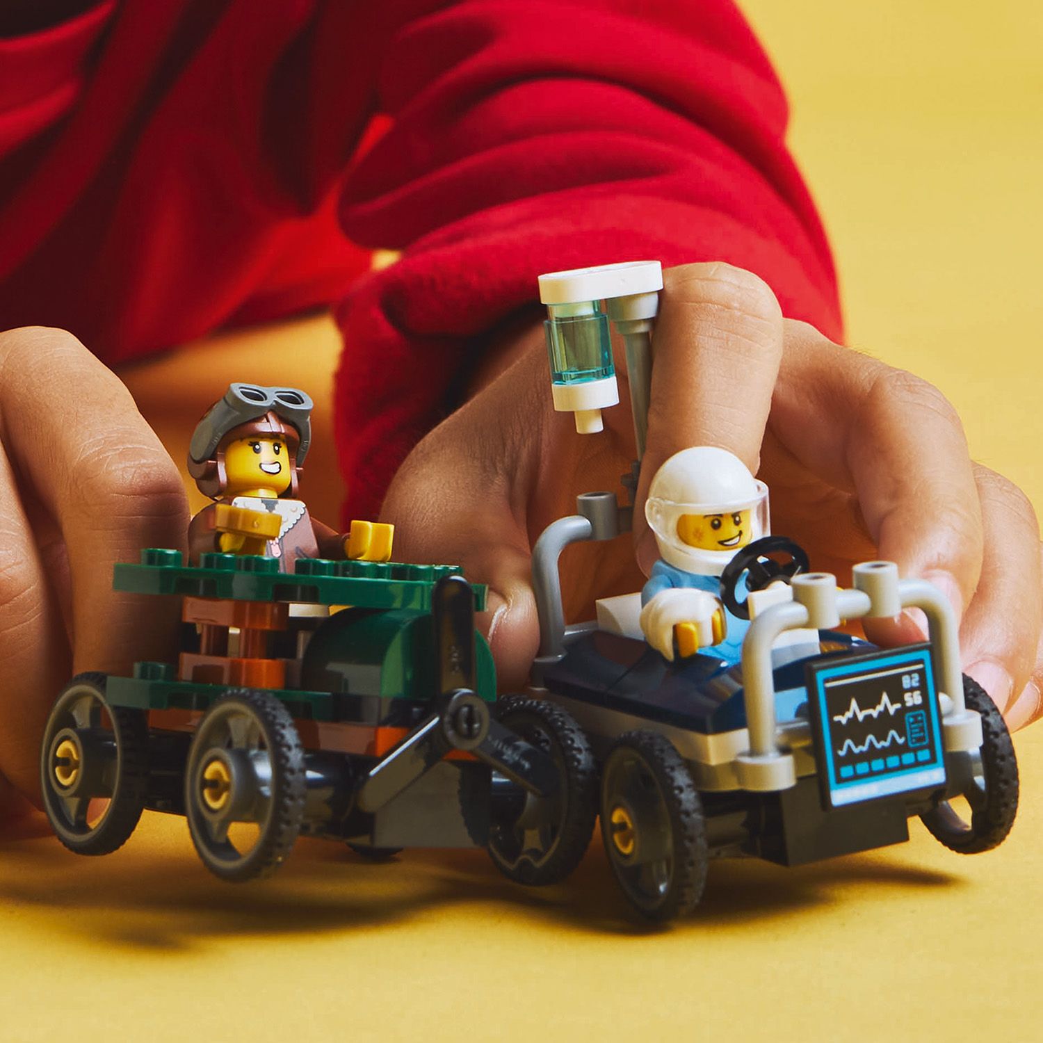 Lego City 60459 Airplane Vs. Hospital Bed Race Car Pack for Ages 5+ Curious Minds