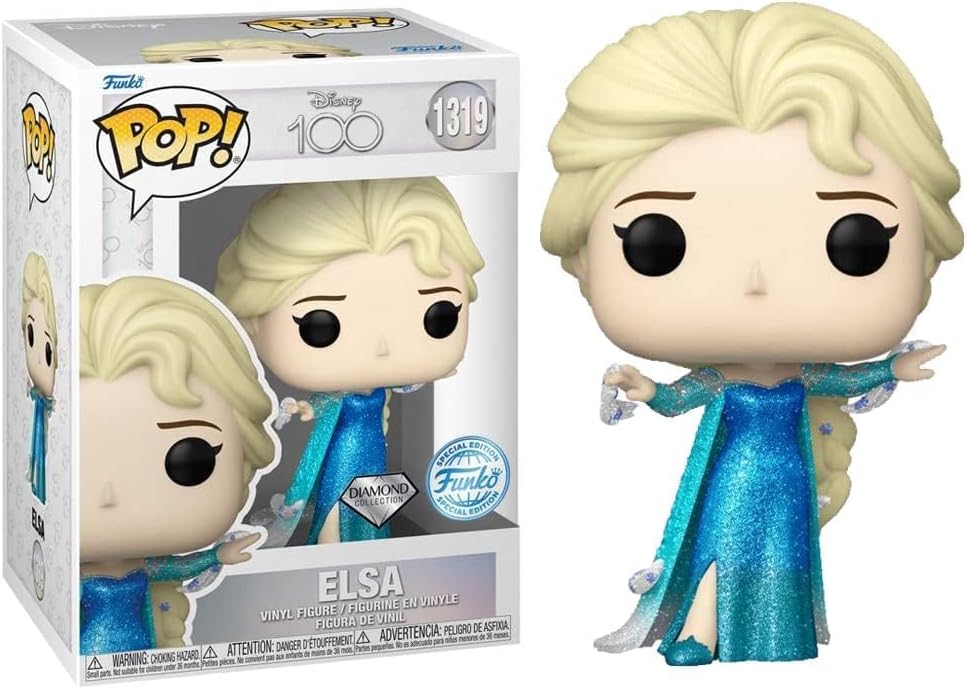 Funko Pop! Frozen - Elsa Disney 100th Diamond Glitter Collection Rooleo