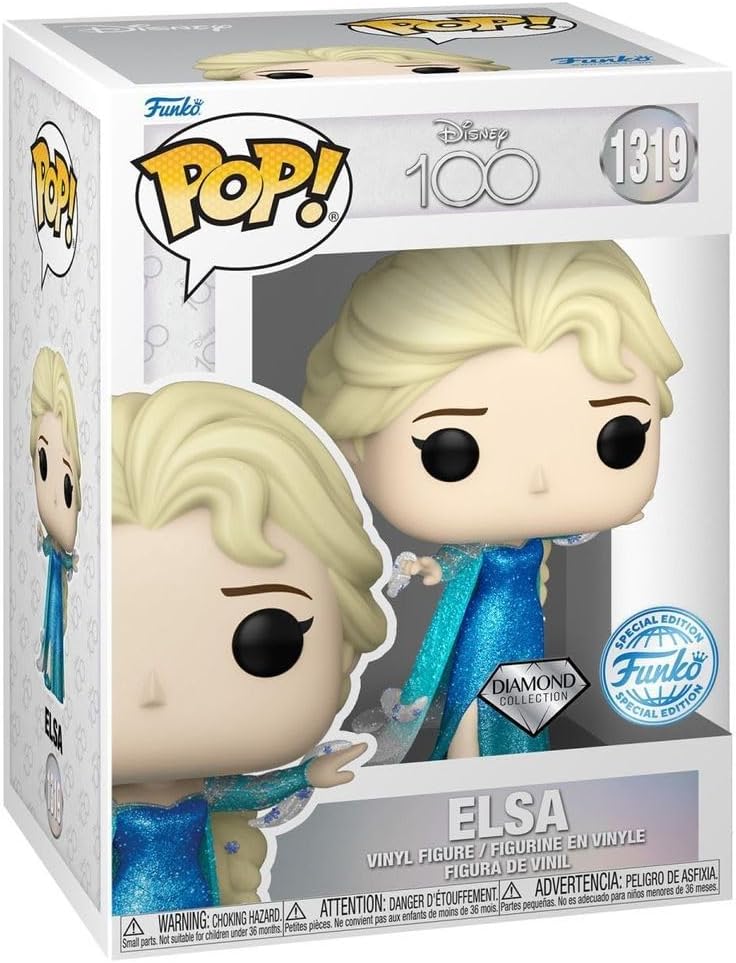 Funko Pop! Frozen - Elsa Disney 100th Diamond Glitter Collection Rooleo