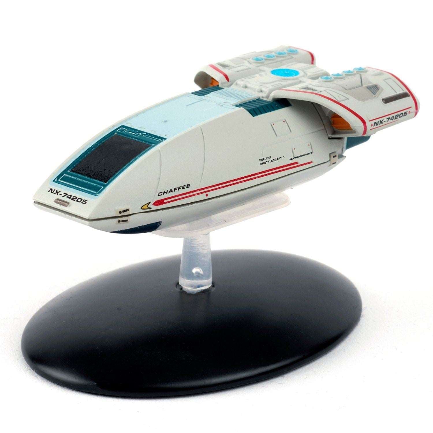 #03 Type-10 NX-74205 Defiant Shuttlecraft 1 "Chaffee" Model Diecast Ship (Eaglemoss / Star Trek) Real Merch