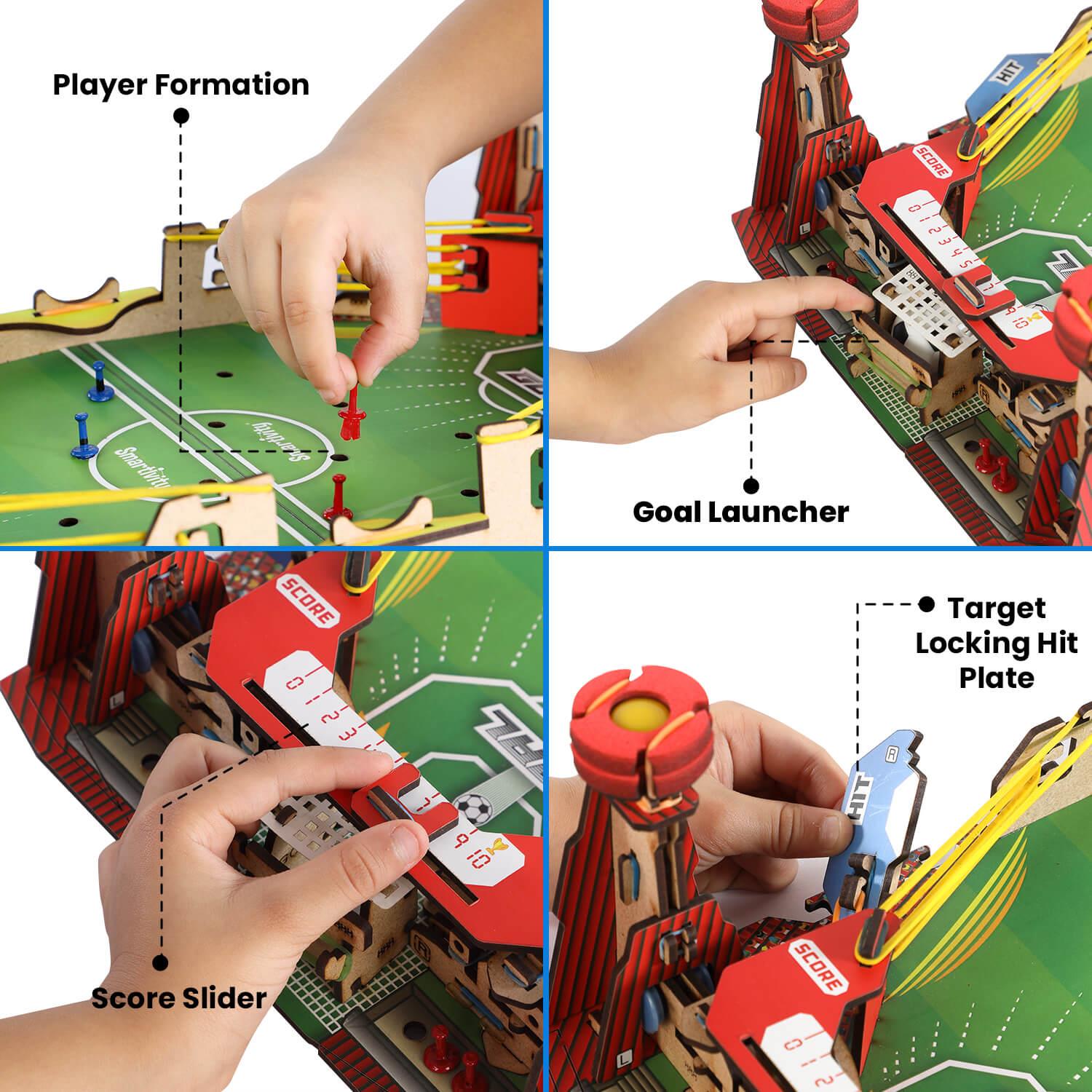 Smartivity Mini Football | Build-It-Yourself Multiplayer STEAM Board Game Curious Minds