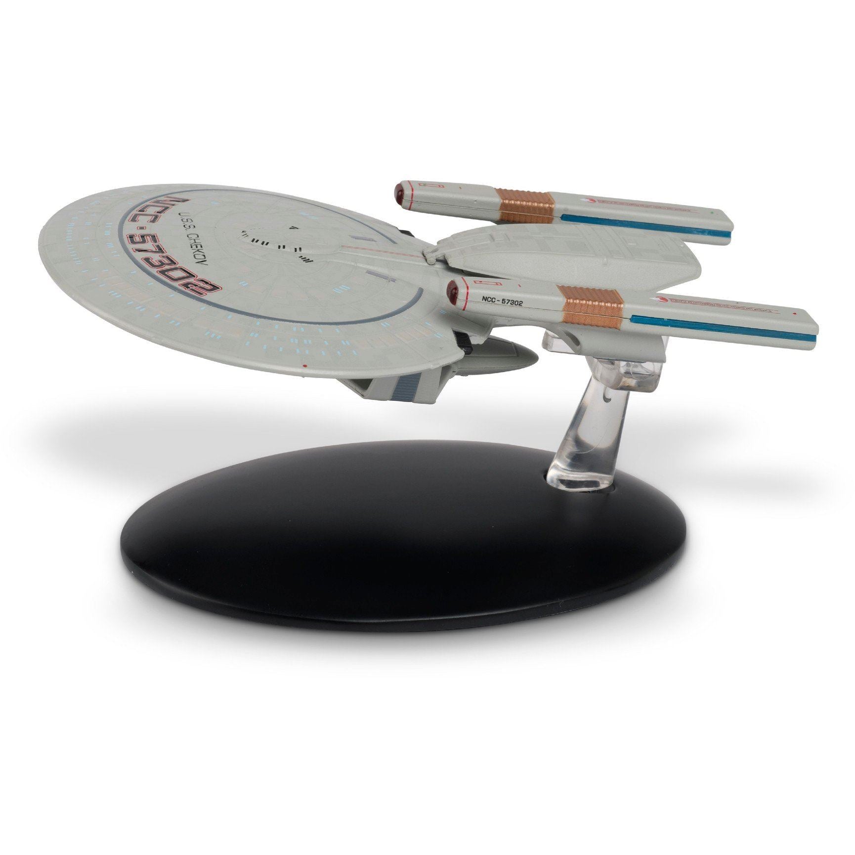 #110 U.S.S. Chekov Springfield Class Model Die-Cast Ship (Eaglemoss / Star Trek) Real Merch