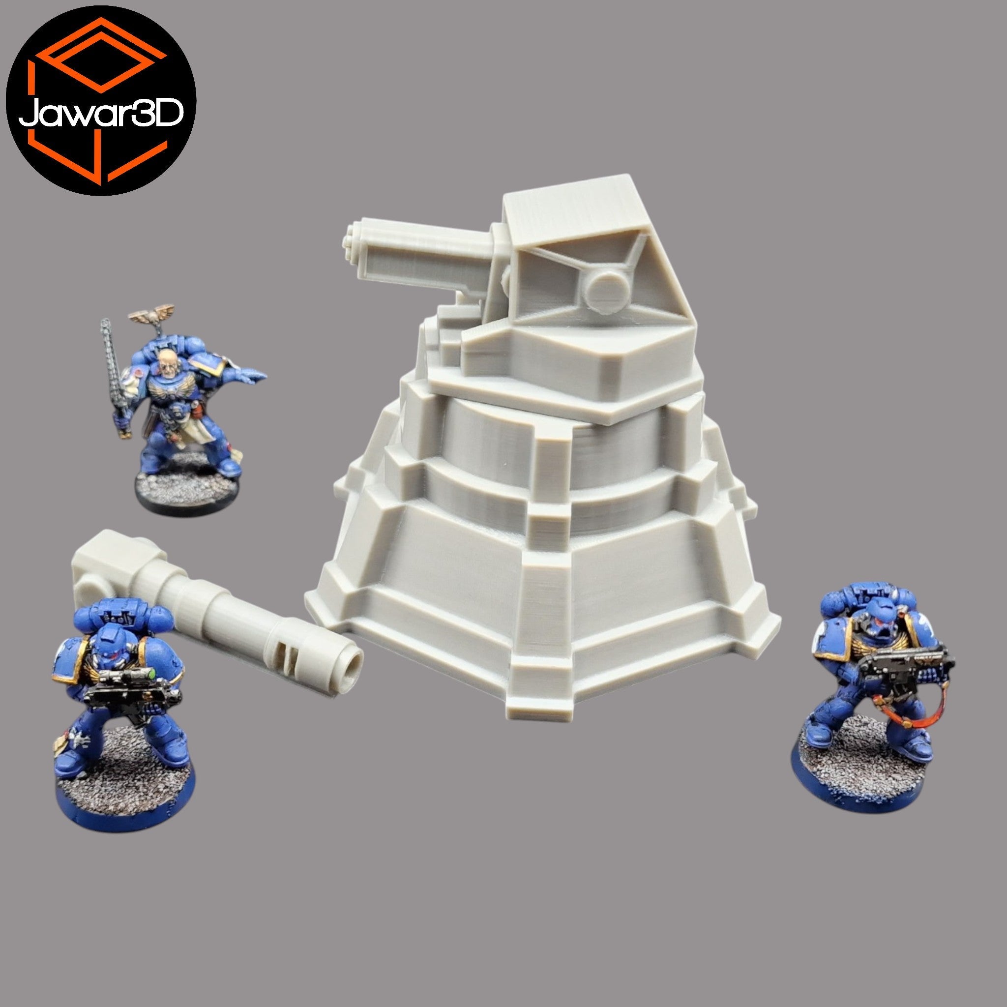 Gun Battery - 28mm Wargaming Scatter Terrain Scenery Tabletop Miniature Jawar3d