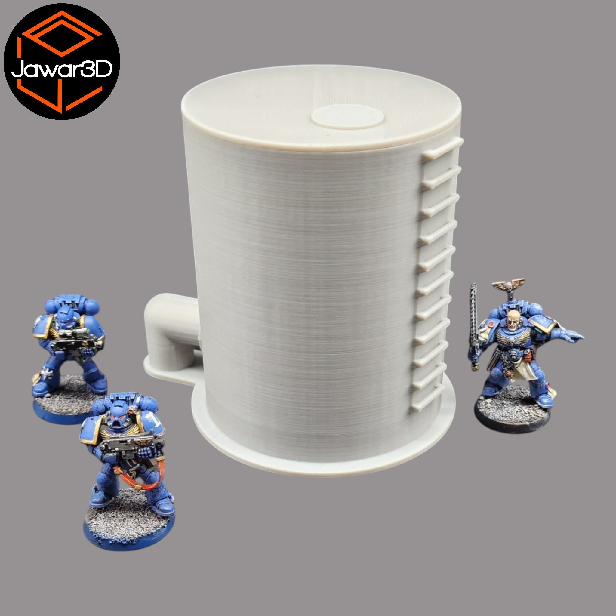 Storage Tank - 28mm Wargaming Scatter Terrain Scenery Tabletop Miniature Jawar3d