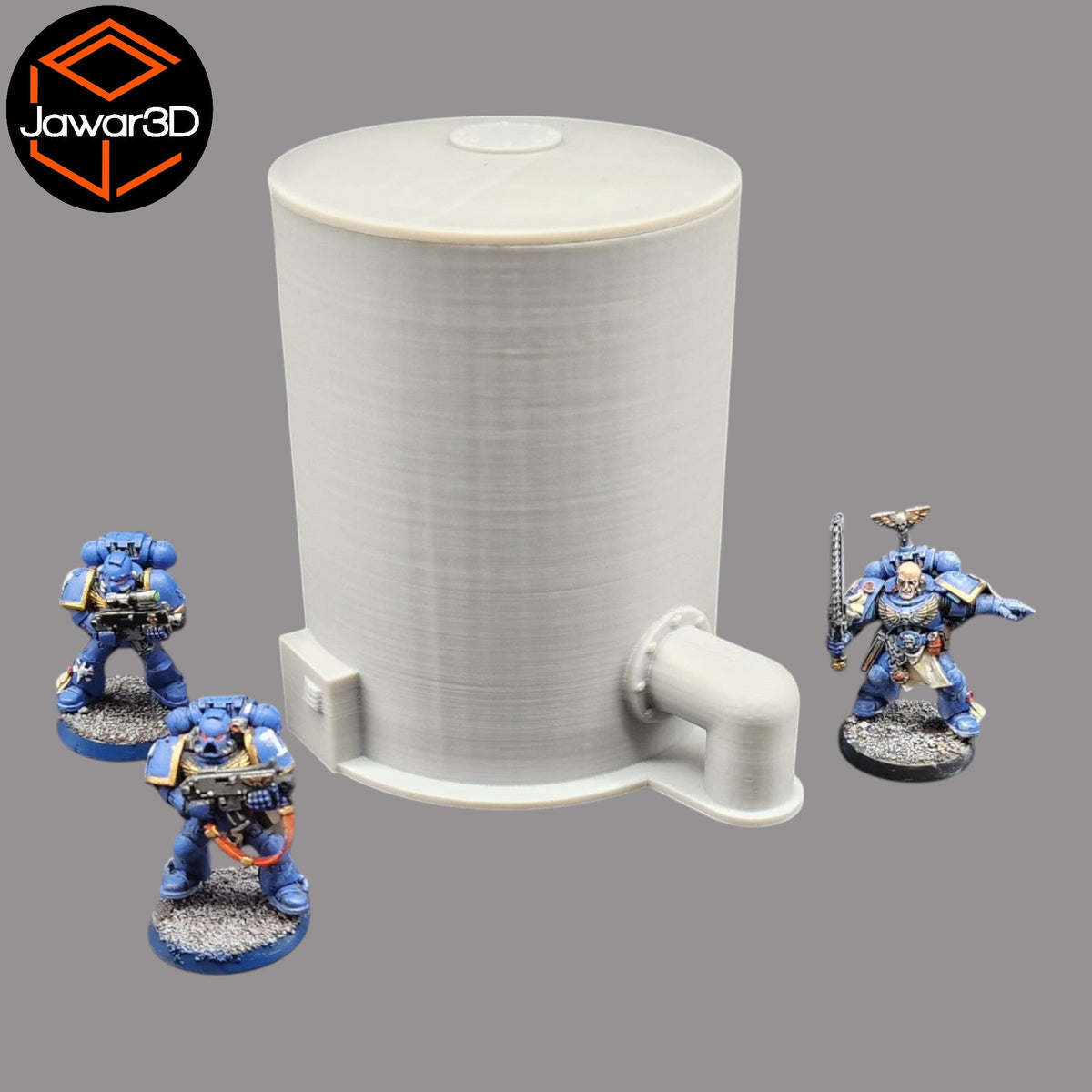 Storage Tank - 28mm Wargaming Scatter Terrain Scenery Tabletop Miniature Jawar3d