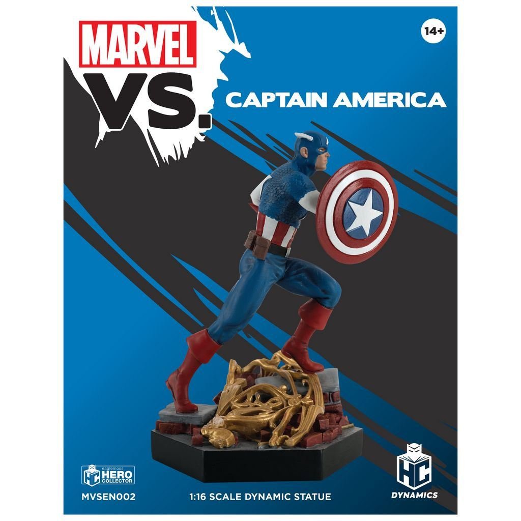 #2 MARVEL VS. CAPTAIN AMERICA 1:16 Scale Dynamic Statue Figure MVSEN002 (Eaglemoss) Real Merch