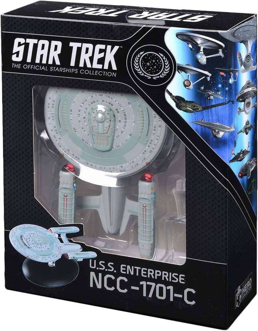 #10 U.S.S. Enterprise NCC-1701-C (Ambassador-class) Ship Model Die Cast Starship Window Boxed (Eaglemoss / Star Trek) Real Merch