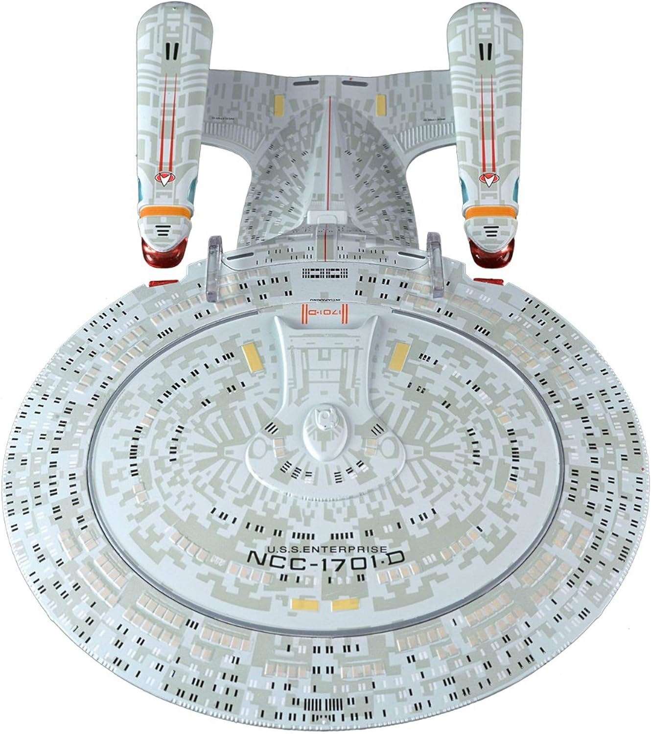 #02 U.S.S. Enterprise NCC-1701-D (Galaxy-class) XL EDITION Die-cast Model Ship (Eaglemoss / Star Trek) Real Merch