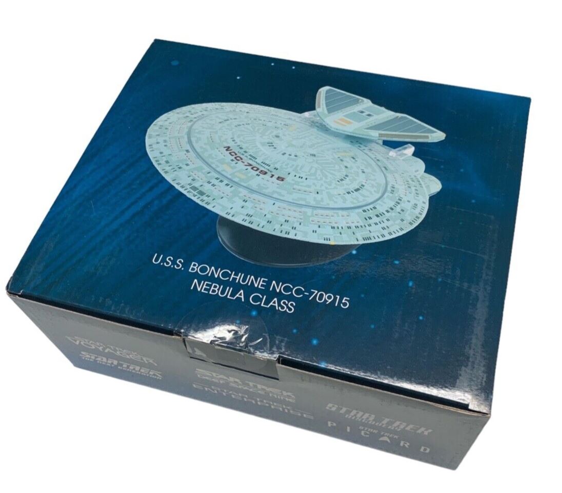 #26 U.S.S. Bonchune NCC-70915 (Nebula-Class) XL EDITION Model Die Cast Ship (Eaglemoss / Star Trek) Real Merch