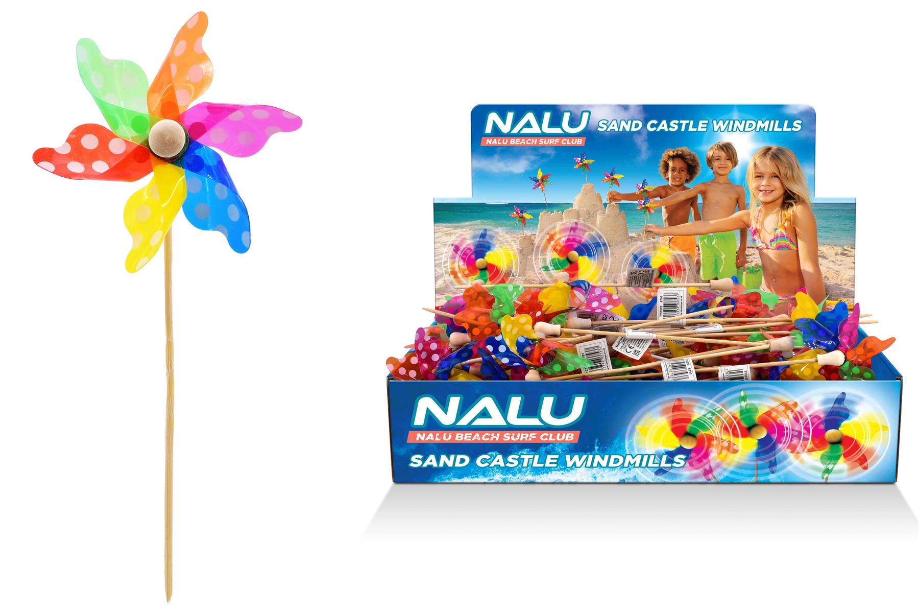 Colourful Polka Dot Sand Castle Windmill Curious Minds