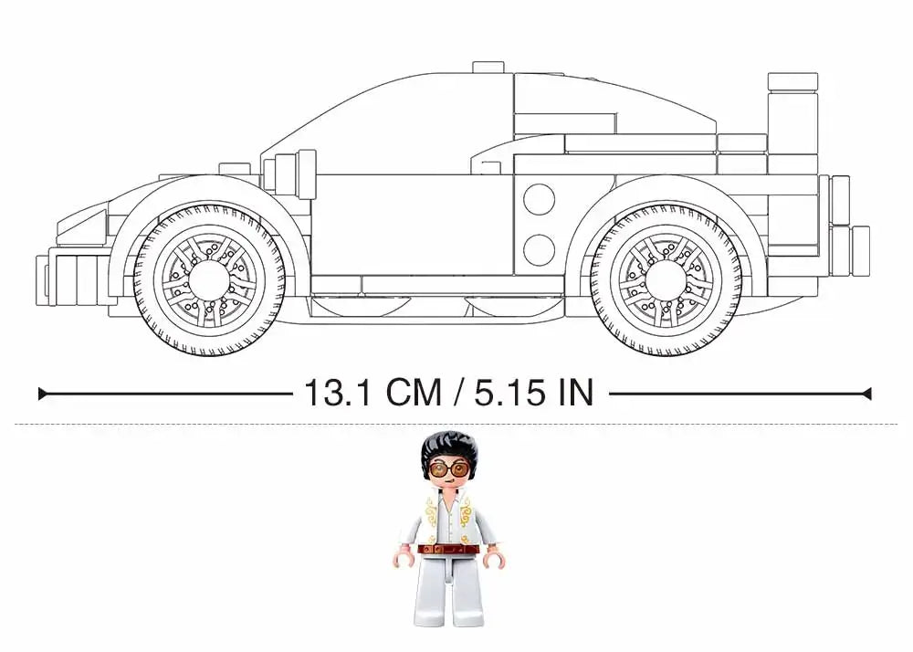 Sluban Model Bricks F40 Car Building Brick Set Sluban