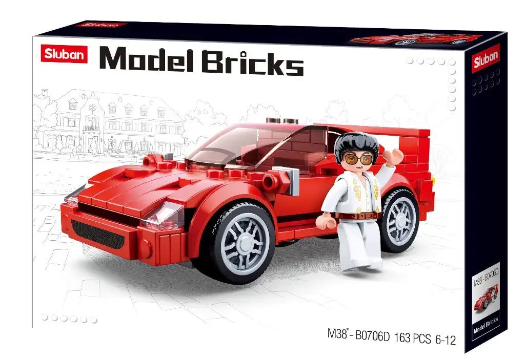 Sluban - Model Bricks F40 Car Building Brick Set Sluban
