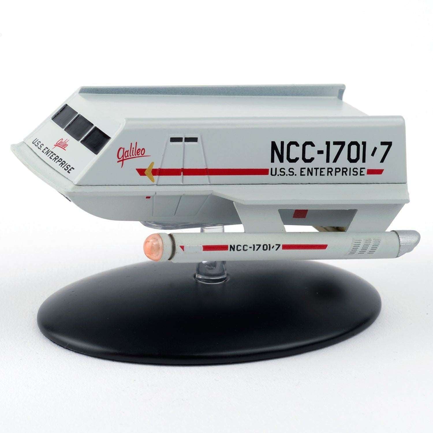 #01 Class-F Shuttlecraft NCC-1701/7 "Galileo" Shuttlecraft Model Die Cast Ship (Eaglemoss / Star Trek) Real Merch