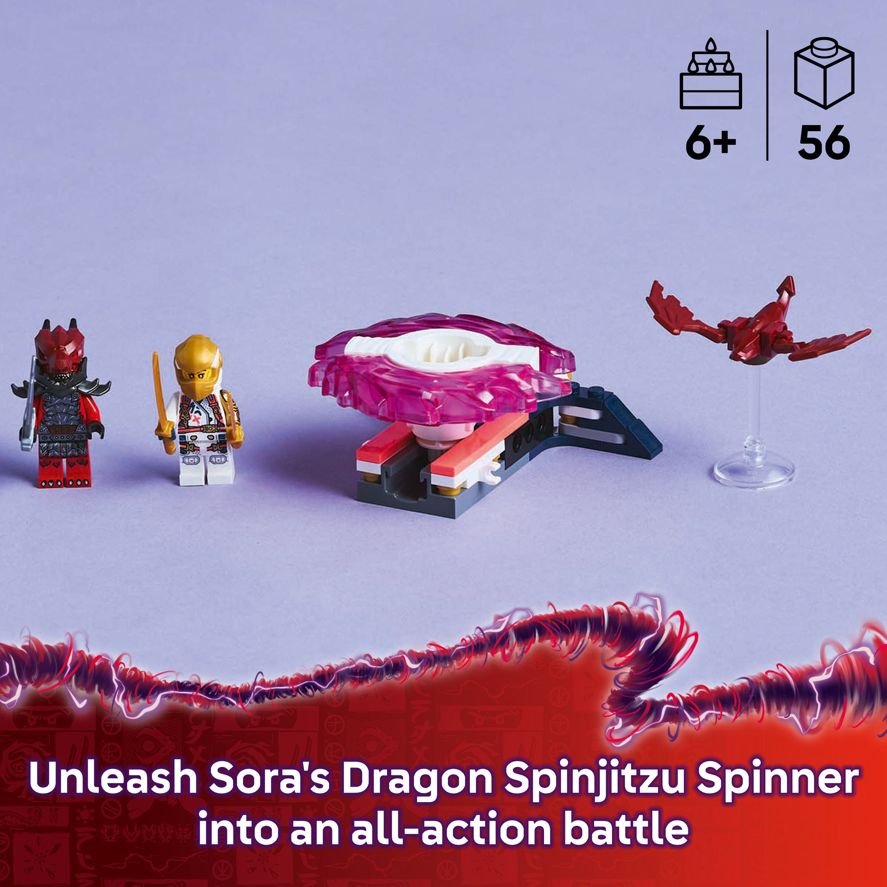 Lego Ninjago 71824 Sora's Dragon Spinjitzu Spinner Playset for Ages 6+ Curious Minds