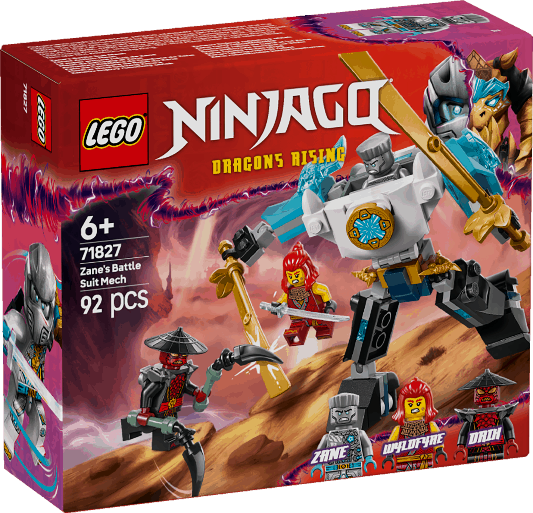 Lego Ninjago 71827 Zane's Battle Suit Mech Playset for Ages 6 and Up Curious Minds