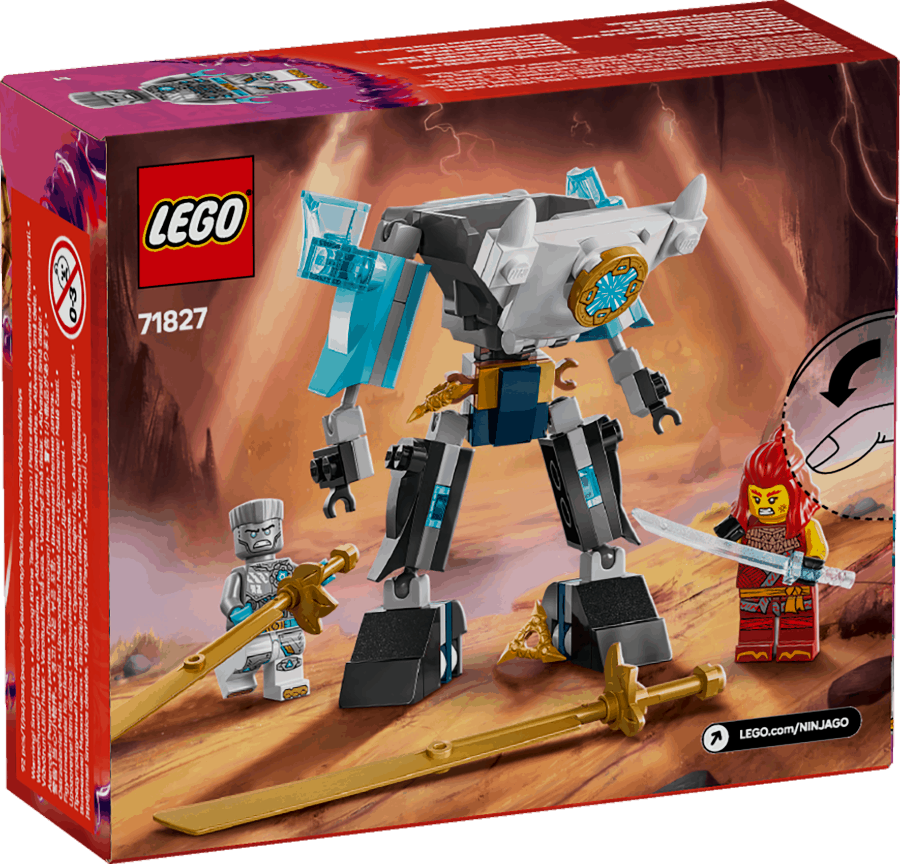 Lego Ninjago 71827 Zane's Battle Suit Mech Playset for Ages 6 and Up Curious Minds