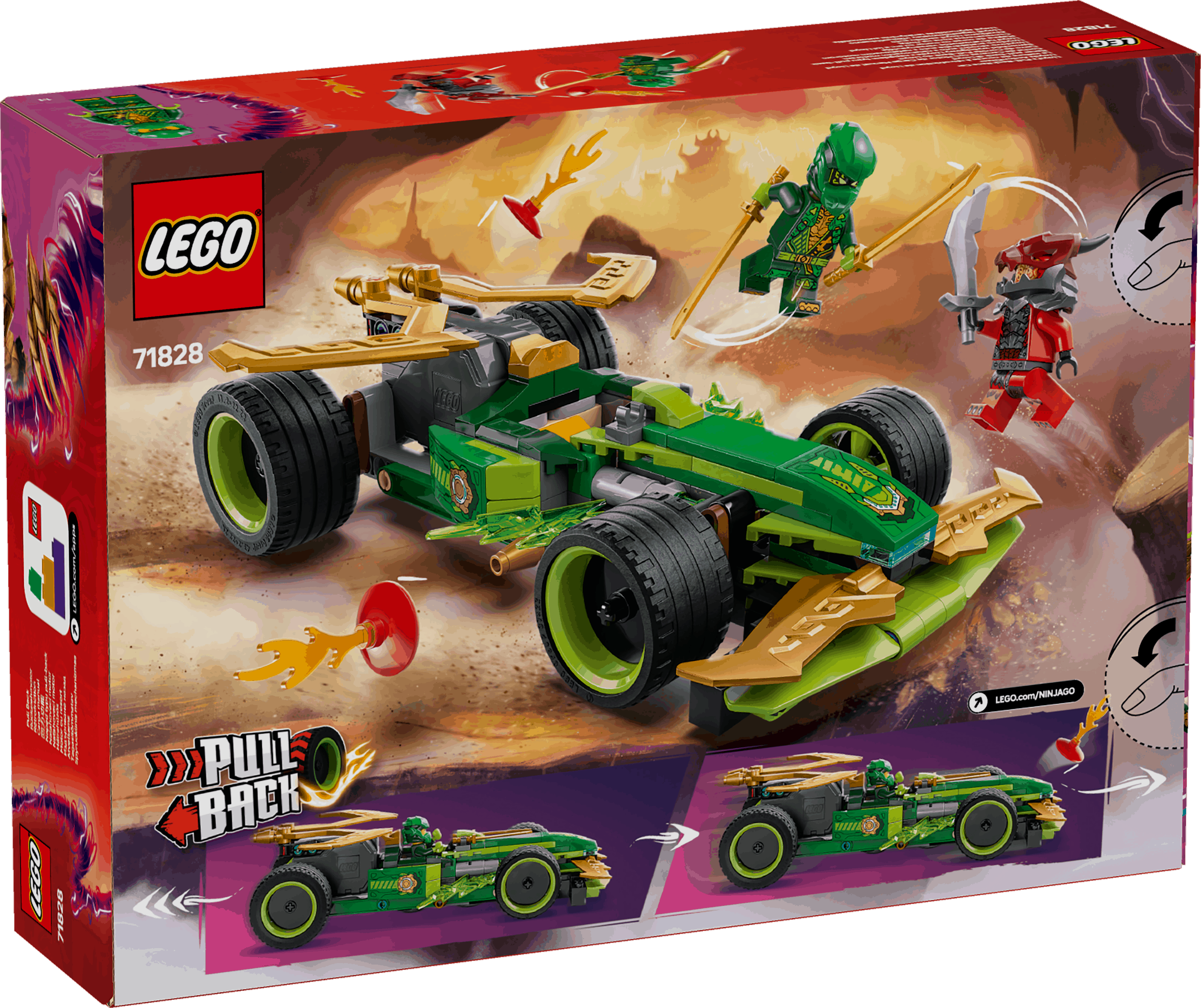 Lego Ninjago 71828 Lloyd's Pull-Back Race Car Playset for Ages 7 & Up Curious Minds