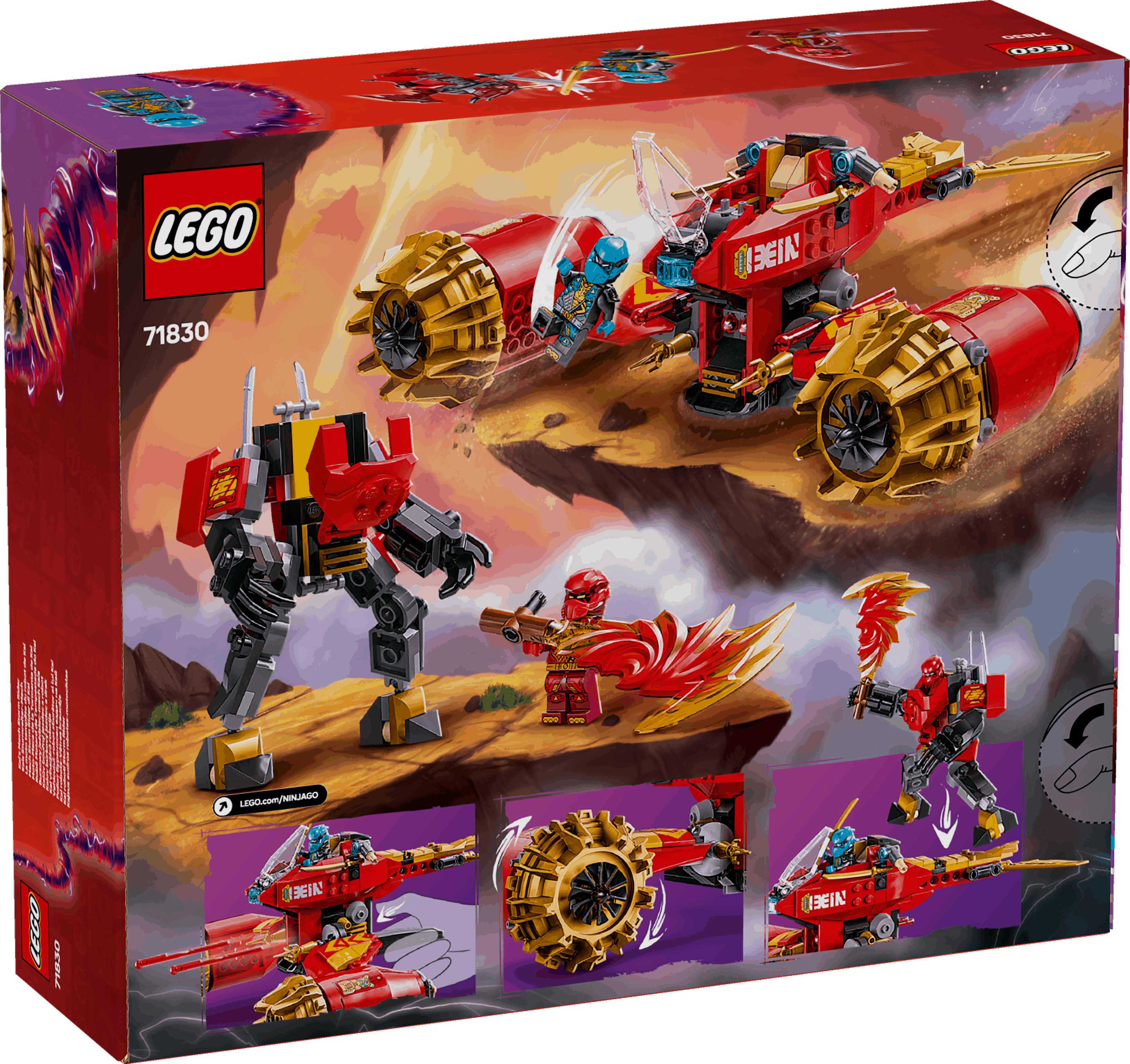 Lego Ninjago 71830 Kai's Mech Storm Rider Playset for Ages 7 and Up Curious Minds