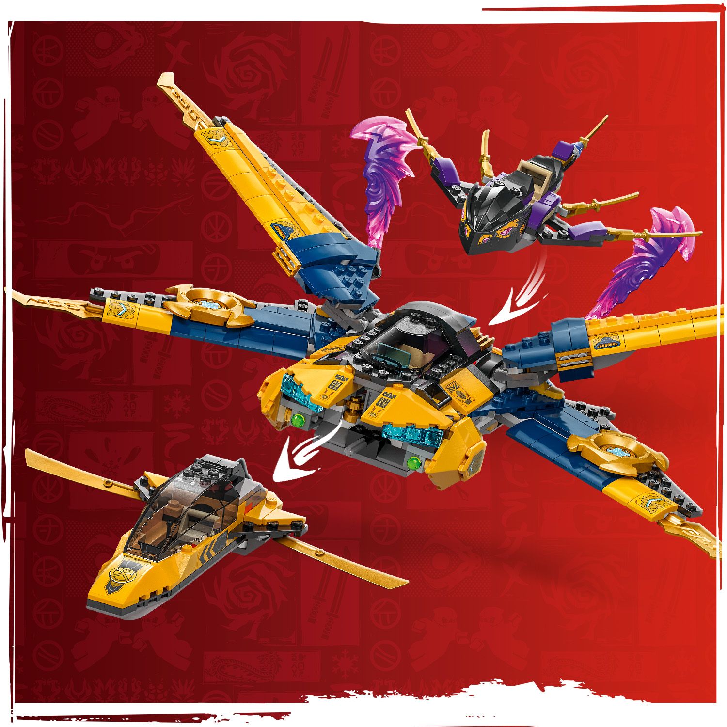 Lego Ninjago 71833 Ras and Arin's Super Storm Jet Playset for Ages 8+ Curious Minds