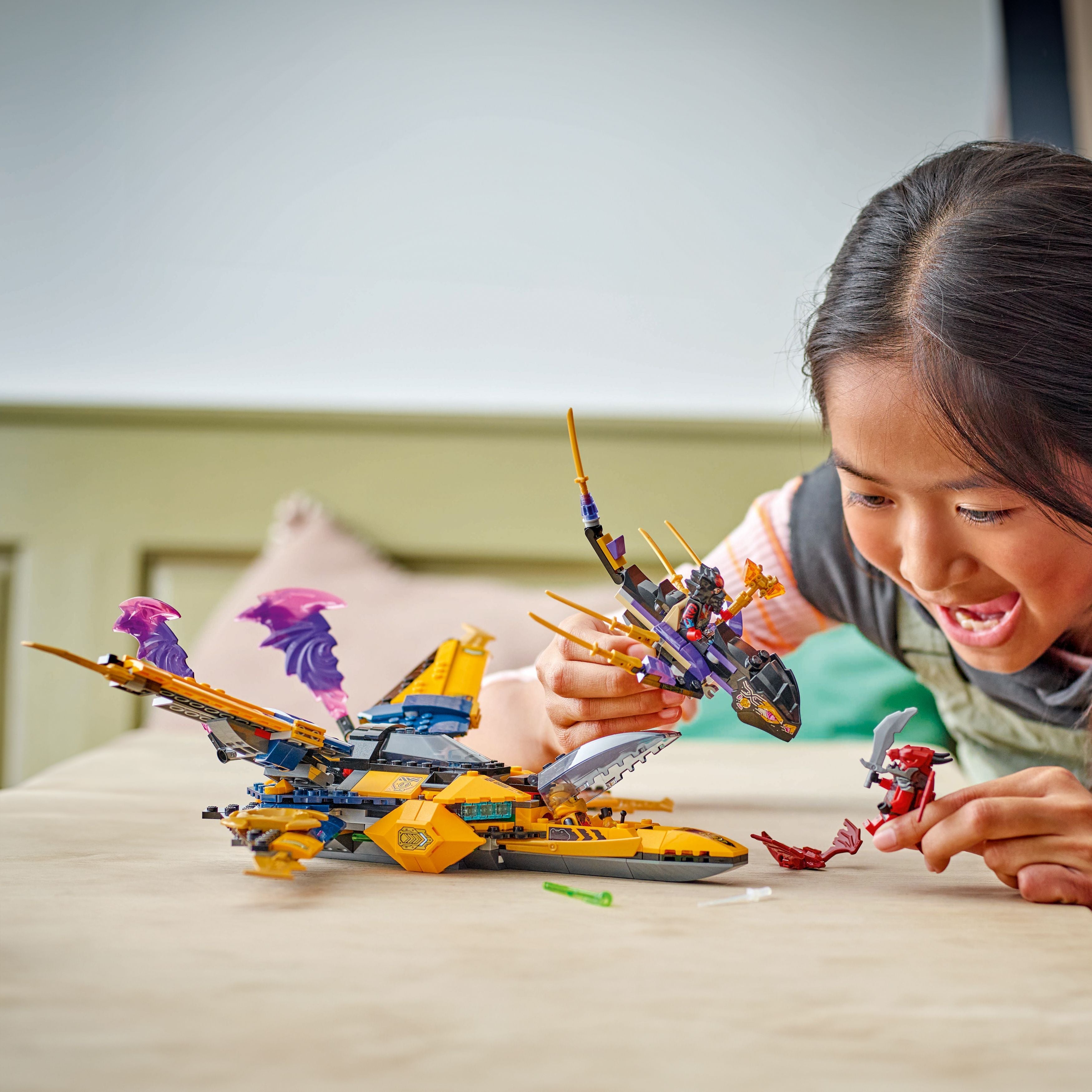 Lego Ninjago 71833 Ras and Arin's Super Storm Jet Playset for Ages 8+ Curious Minds