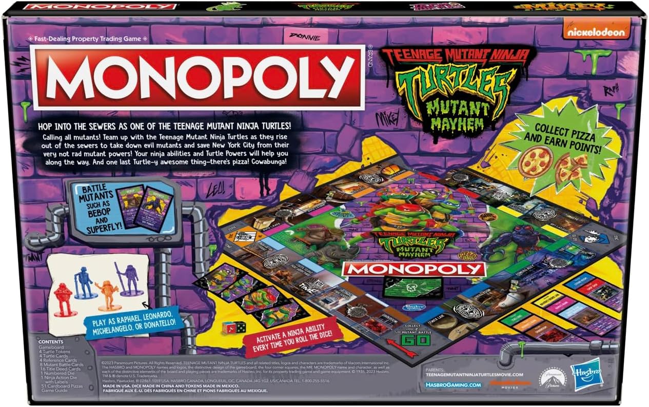 Teenage Mutant Ninjas Monopoly Mayhem Edition Rooleo