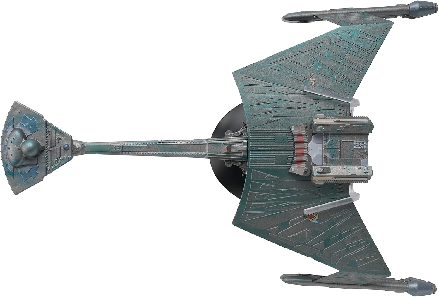 #18 Klingon K't'inga-class Battle Cruiser XL EDITION Die-cast Model Ship (Eaglemoss / Star Trek) Real Merch