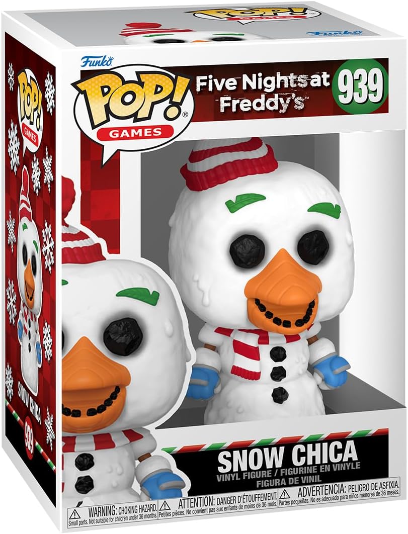Funko Pop! Games: Five Nights At Freddy's (FNAF) - Holiday Snow Chica Rooleo