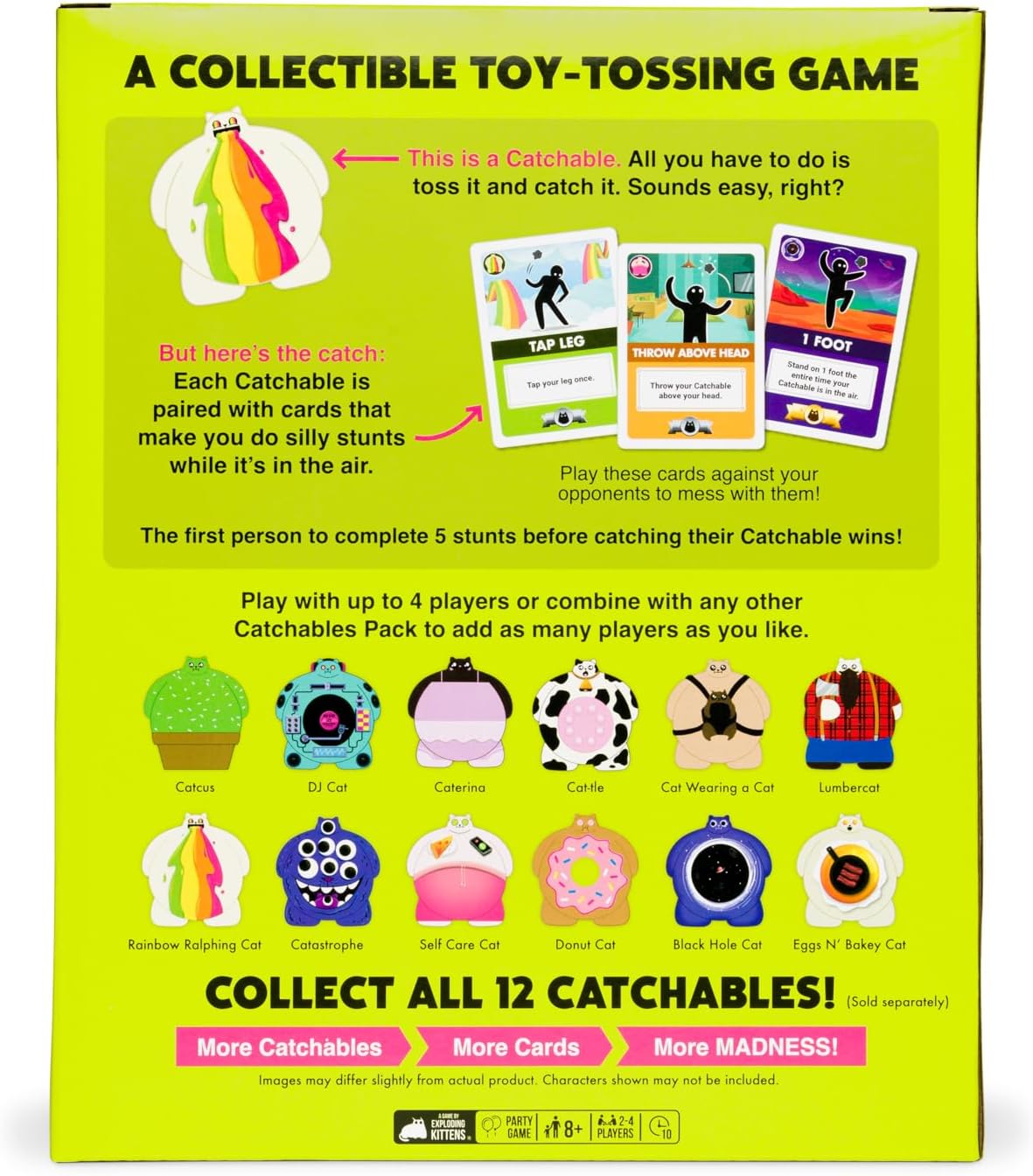 Exploding Kittens Catchables 4-Pack Rooleo