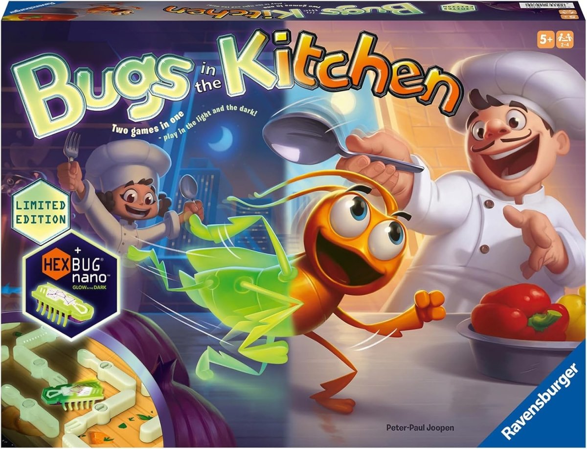 Glow in the Dark Bugs in the Kitchen Board Game Rooleo