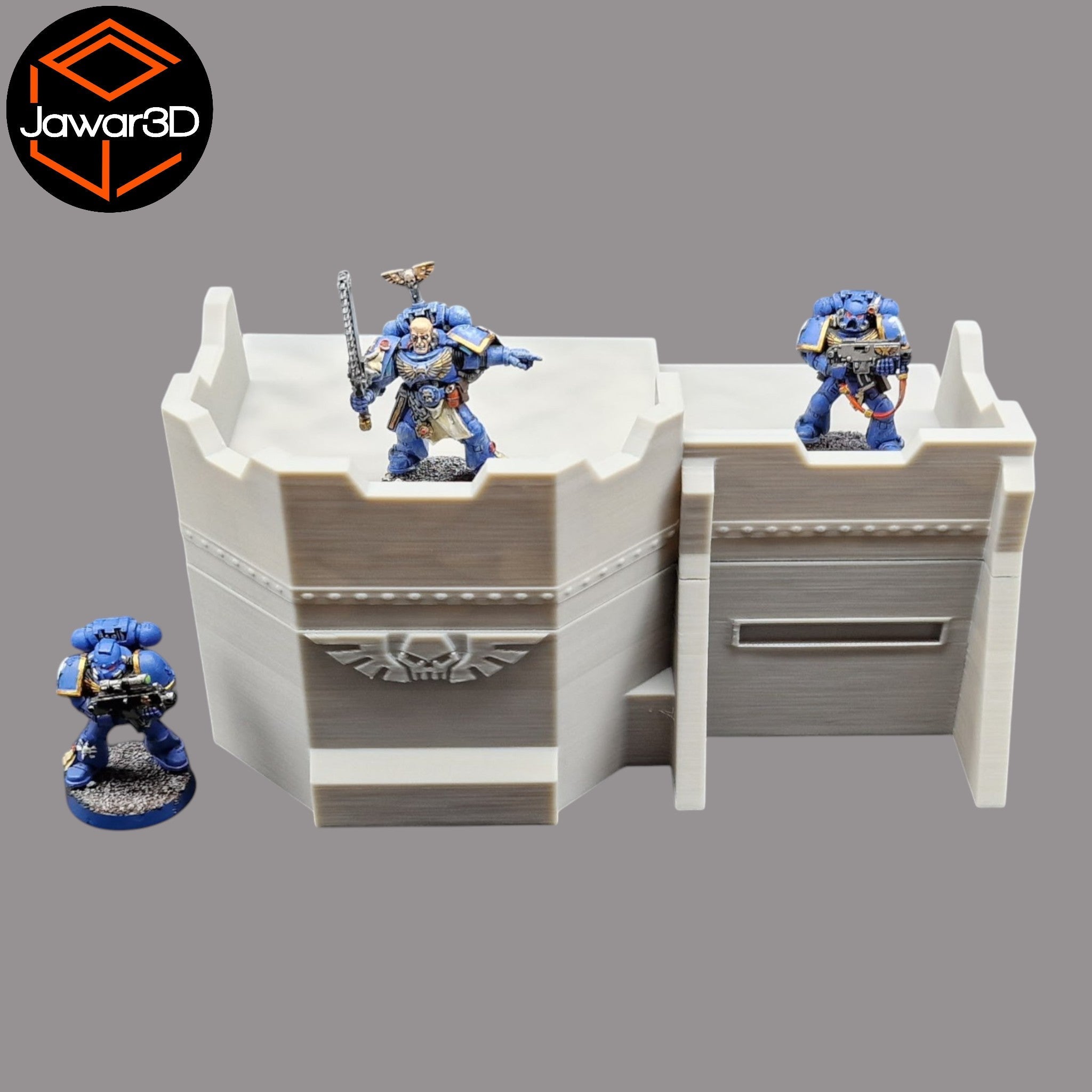 Sci-Fi Bunker Structure - 28mm Wargaming Scatter Terrain Scenery Tabletop Jawar3d