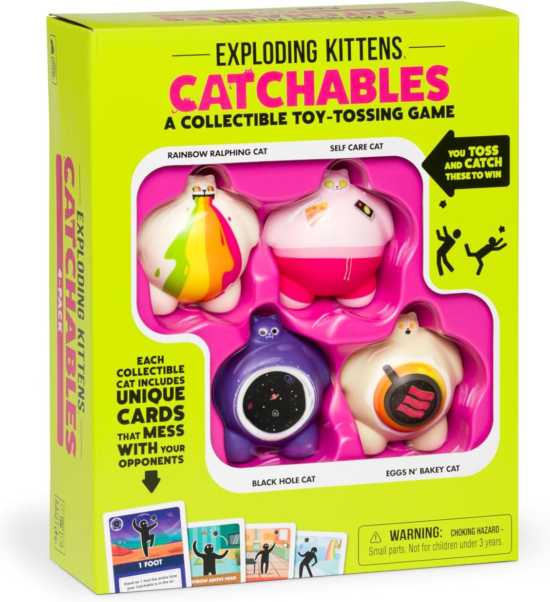 Exploding Kittens Catchables 4-Pack Rooleo