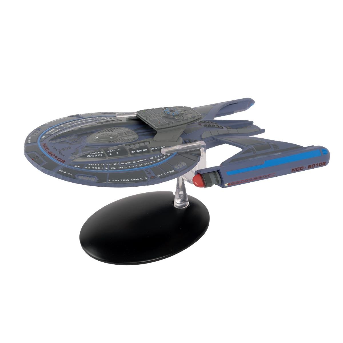 #01 U.S.S. Titan NCC-80102 (Luna-class) Model Diecast Ship Lower Decks (Eaglemoss / Star Trek) Real Merch