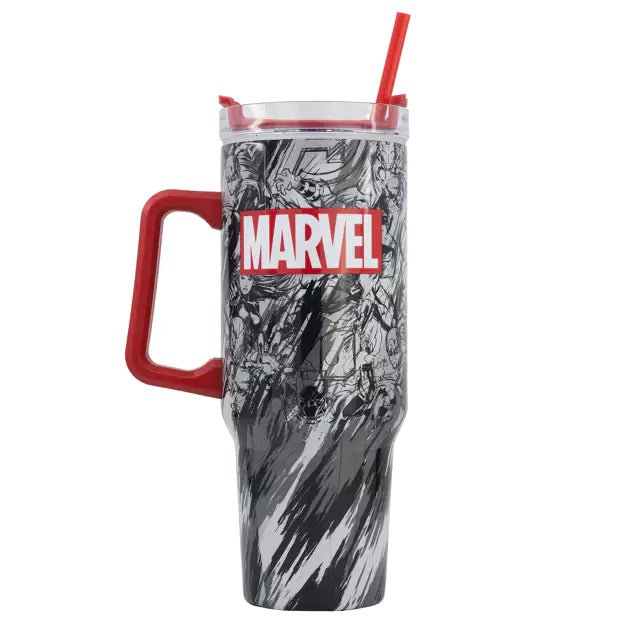 Marvel Pattern Young Adult DW Insulated Stainless Steel XXL Rambler Mug Rooleo