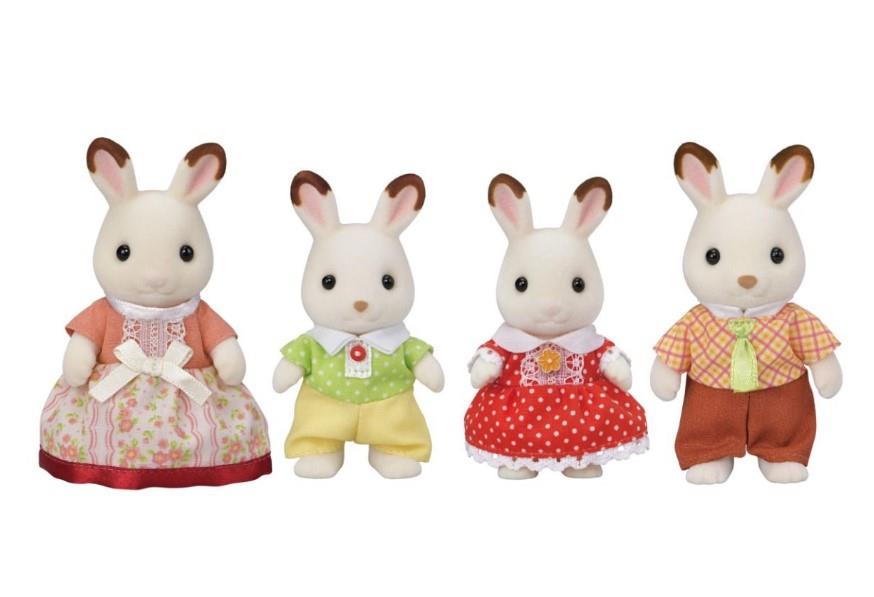 Sylvanian Families Chocolate Rabbit Family Toy Playset for Ages 3 & Up Curious Minds