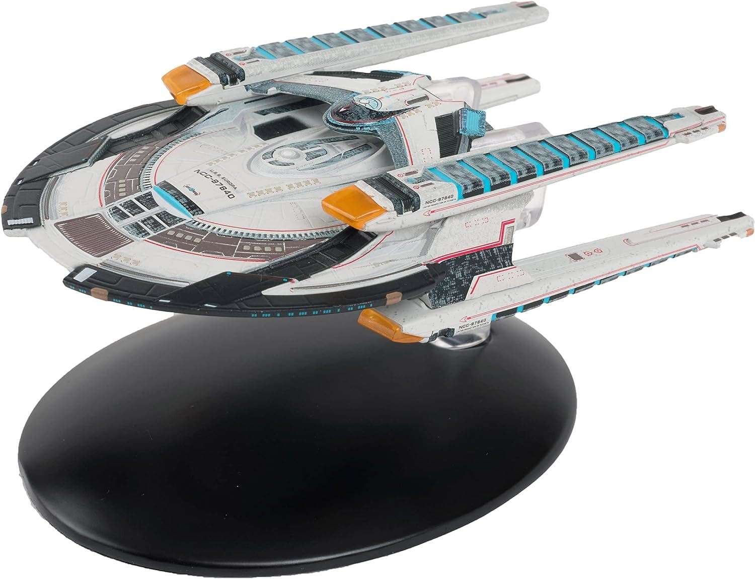 #09 U.S.S. Europa NCC-97640 Europa-Class Battle Cruiser Diecast Model Ship STO (Star Trek / Eaglemoss) Real Merch