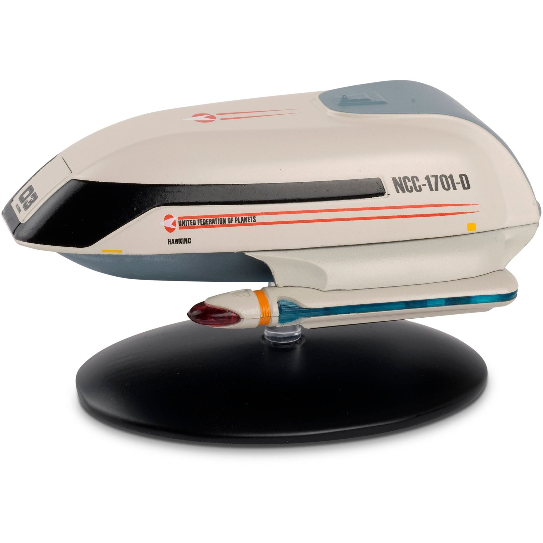 #07 Type-7 Shuttlecraft NCC-1701-D "03 Hawking" Model Die Cast Shuttlecraft Ship (Star Trek) Real Merch