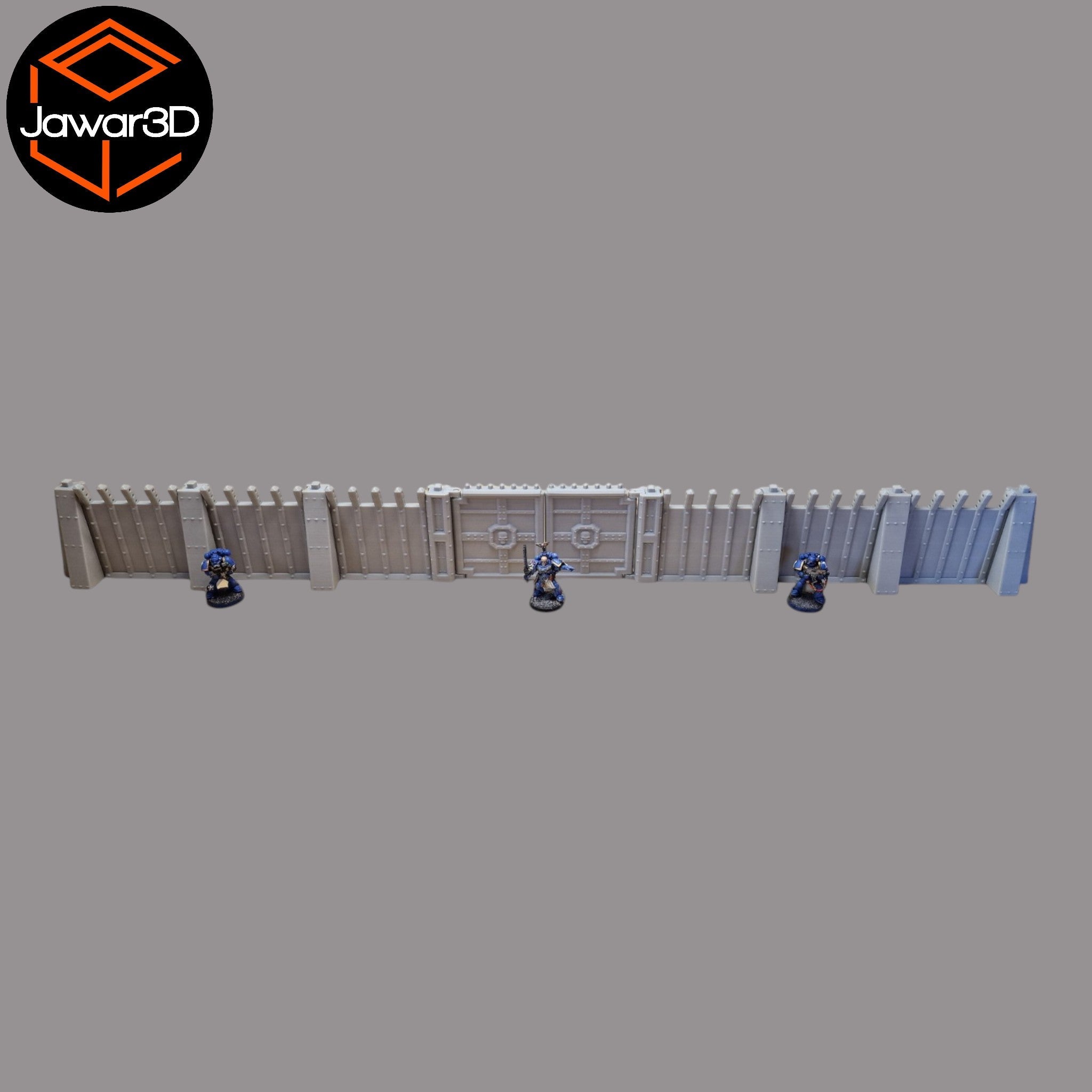 Command Station Secuity Walls - 28mm Wargaming Scatter Terrain Scenery Tabletop Jawar3d
