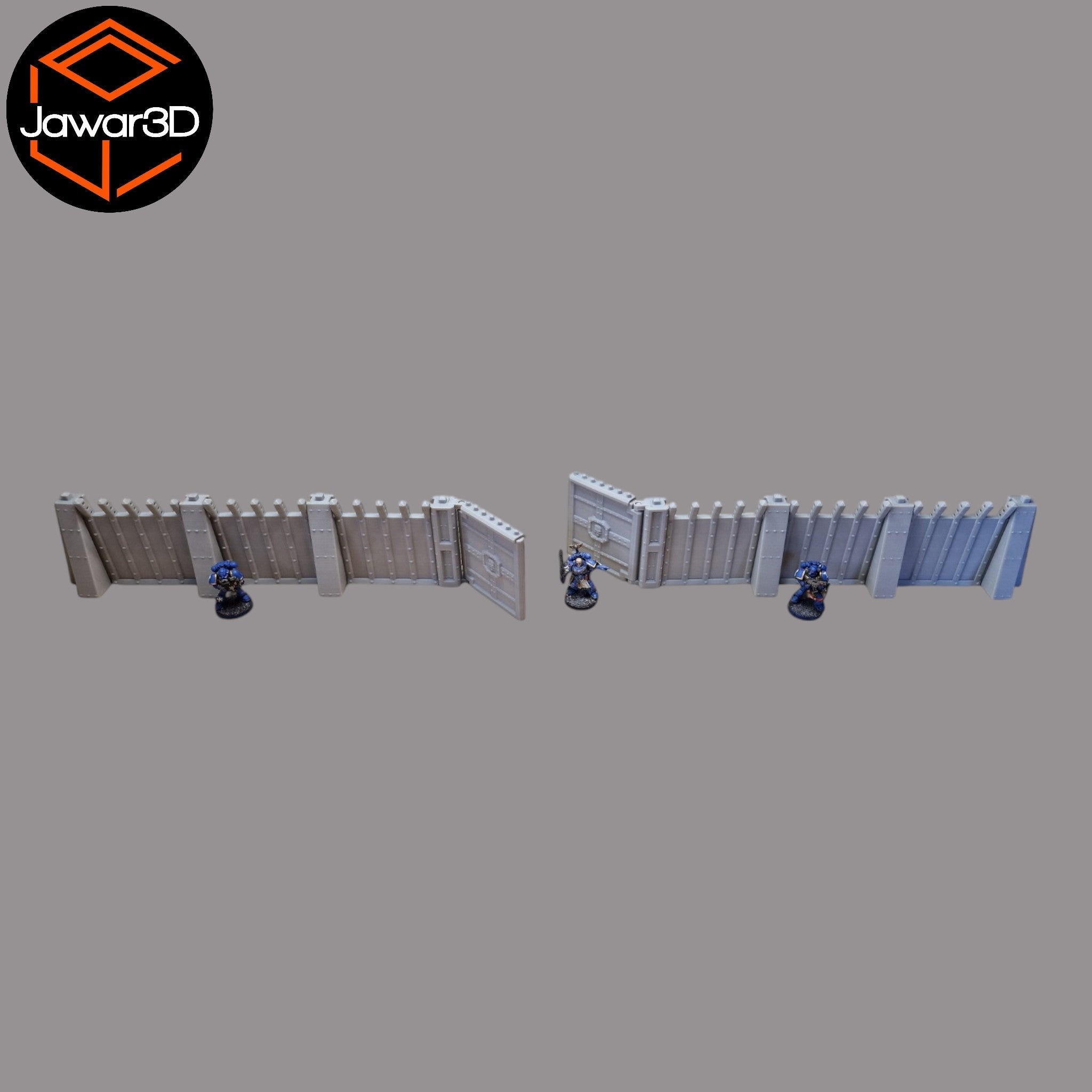 Command Station Secuity Walls - 28mm Wargaming Scatter Terrain Scenery Tabletop Jawar3d