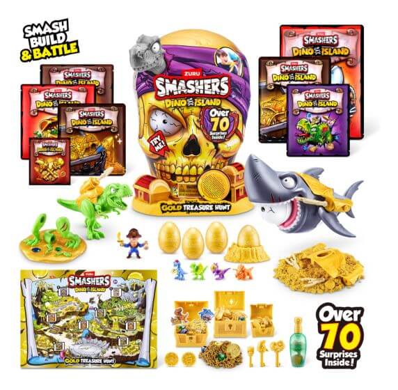 Zuru Smashers Dino Island S1 Gold Treasure Hunt Zuru