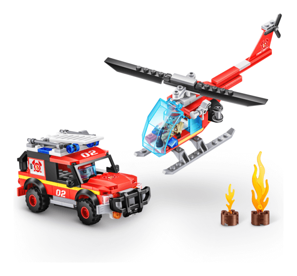Zuru Max Fire Adventure Fire Rescue 265 Piece Building Brick Playset Zuru