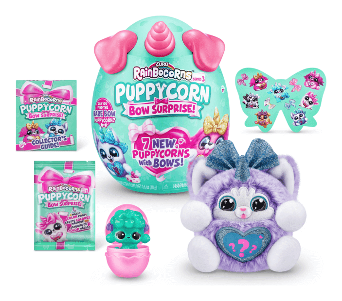 Zuru Rainbowcorns Puppycorn S6 Bow Pink Zuru