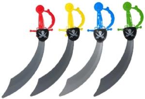 Pirate Cutlass With Eyepatch (Assorted Colours) Curious Minds