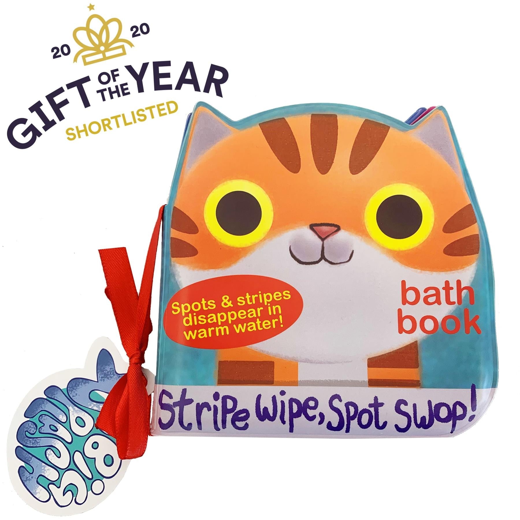 Baby's Magic Bath Book with Disappearing Design - Animal OR Dinosaur Curious Minds