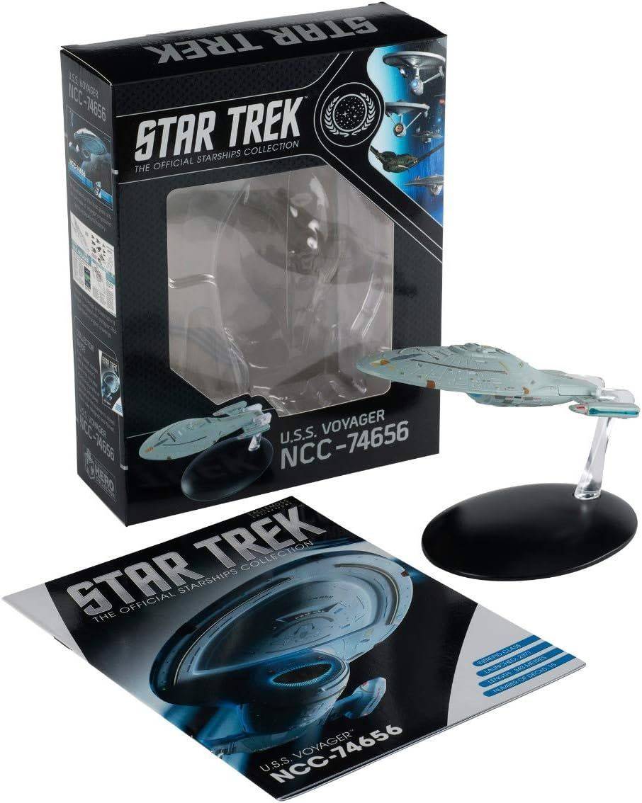 #06 U.S.S. Voyager NCC-74656 (Intrepid-class) Model Diecast Ship (Eaglemoss / Star Trek) Real Merch