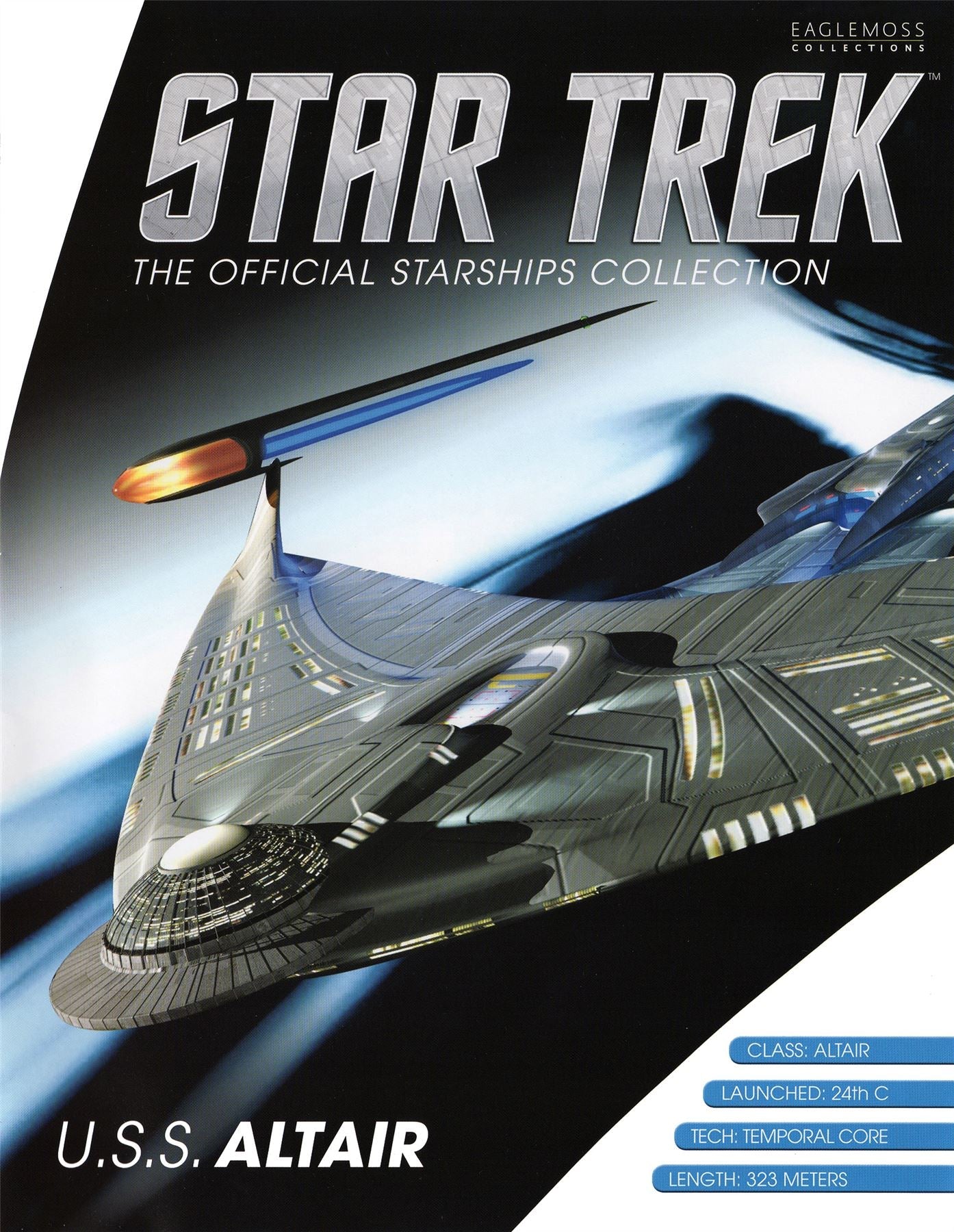 #14 U.S.S. Altair (Doug Drexler’s Voyager Concept) Model Die Cast Ship BONUS ISSUE (Eaglemoss / Star Trek) Real Merch
